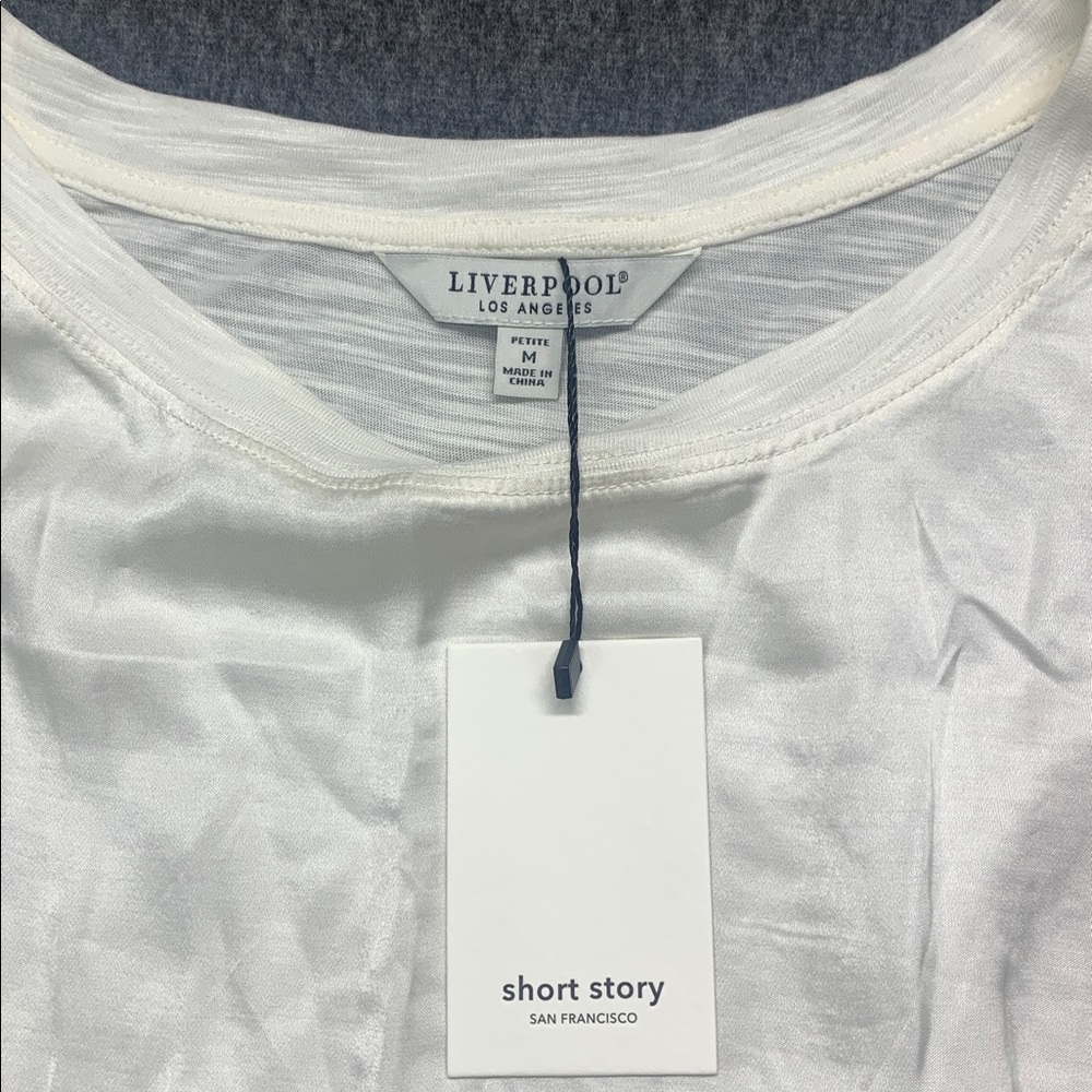 NWT Liverpool Cream/Off white Tank Top - Size MP Petite - Picture 3 of 7